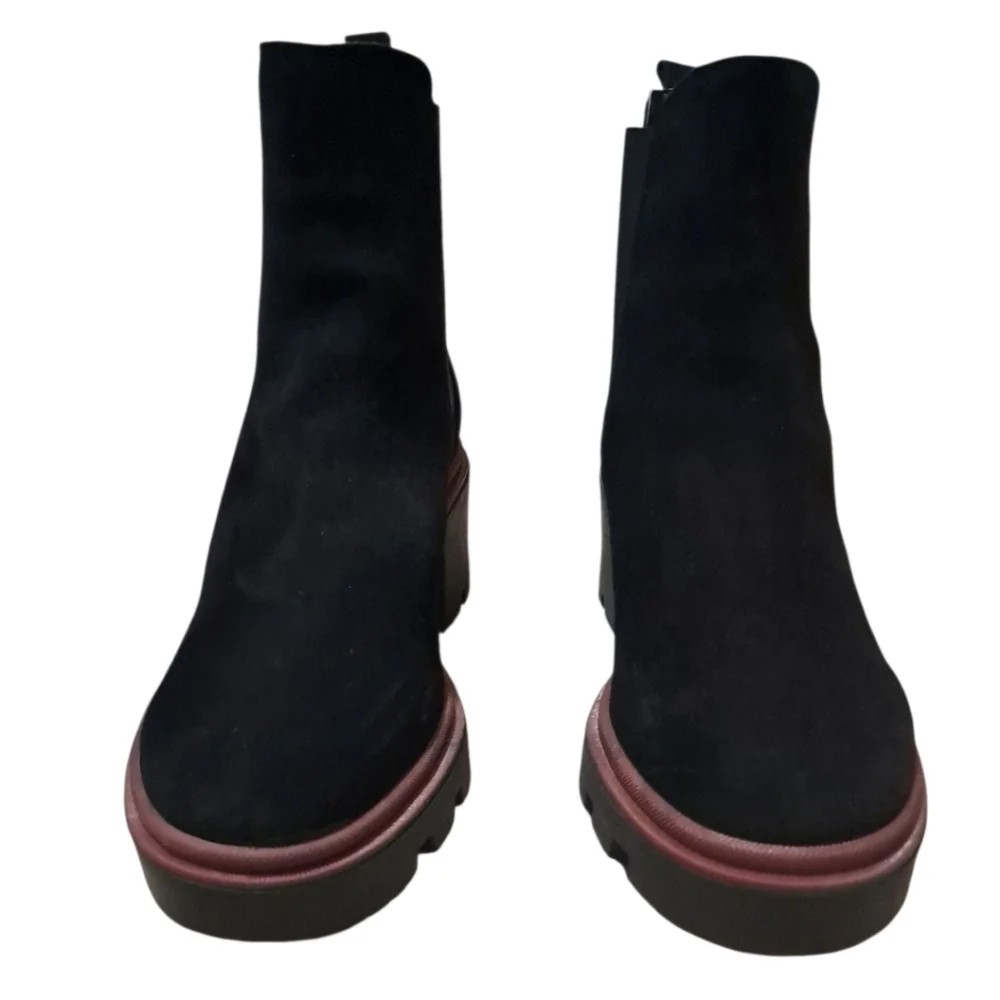 Antonio de Faria Black Suede Chelsea Boots – EU 39 / US 8 – Portugal Made - Picture 4 of 16
